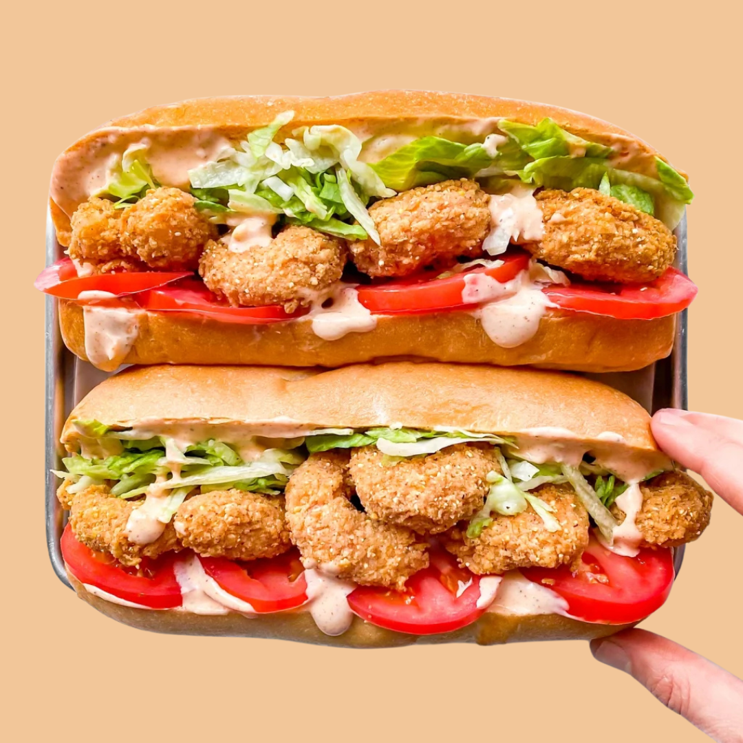 vegan shrimp poboy